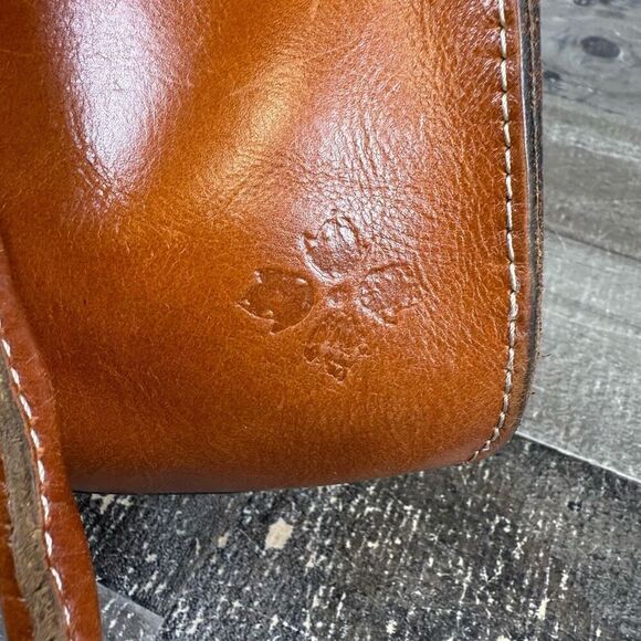 Patricia Nash Tan/Brown Vienna Satchel Leather Large Bag Purse - Picture 2 of 14